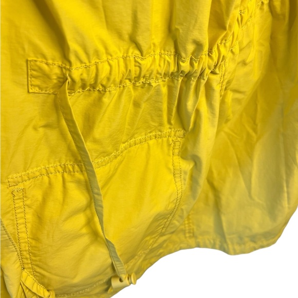 Eileen Fisher butter yellow zip and snap size large jacket with toggle cinching - Picture 9 of 14